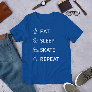 Eat Sleep Skate Repeat Unisex T-Shirt