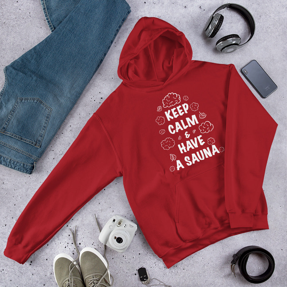 Keep Calm Finnish Sauna Hoodie - Finnish hoodie from Very Finnish Problems