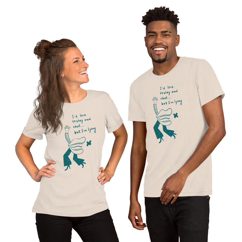 I would love to stay but... Finnish T-Shirt - alternate view - Very Finnish Problems