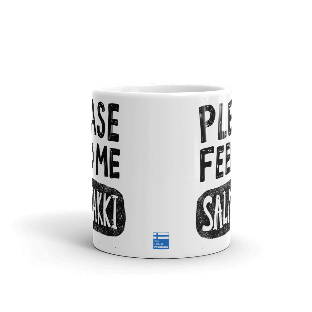 Feed Me Salmiakki Finnish Food Mug - alternate view - Very Finnish Problems