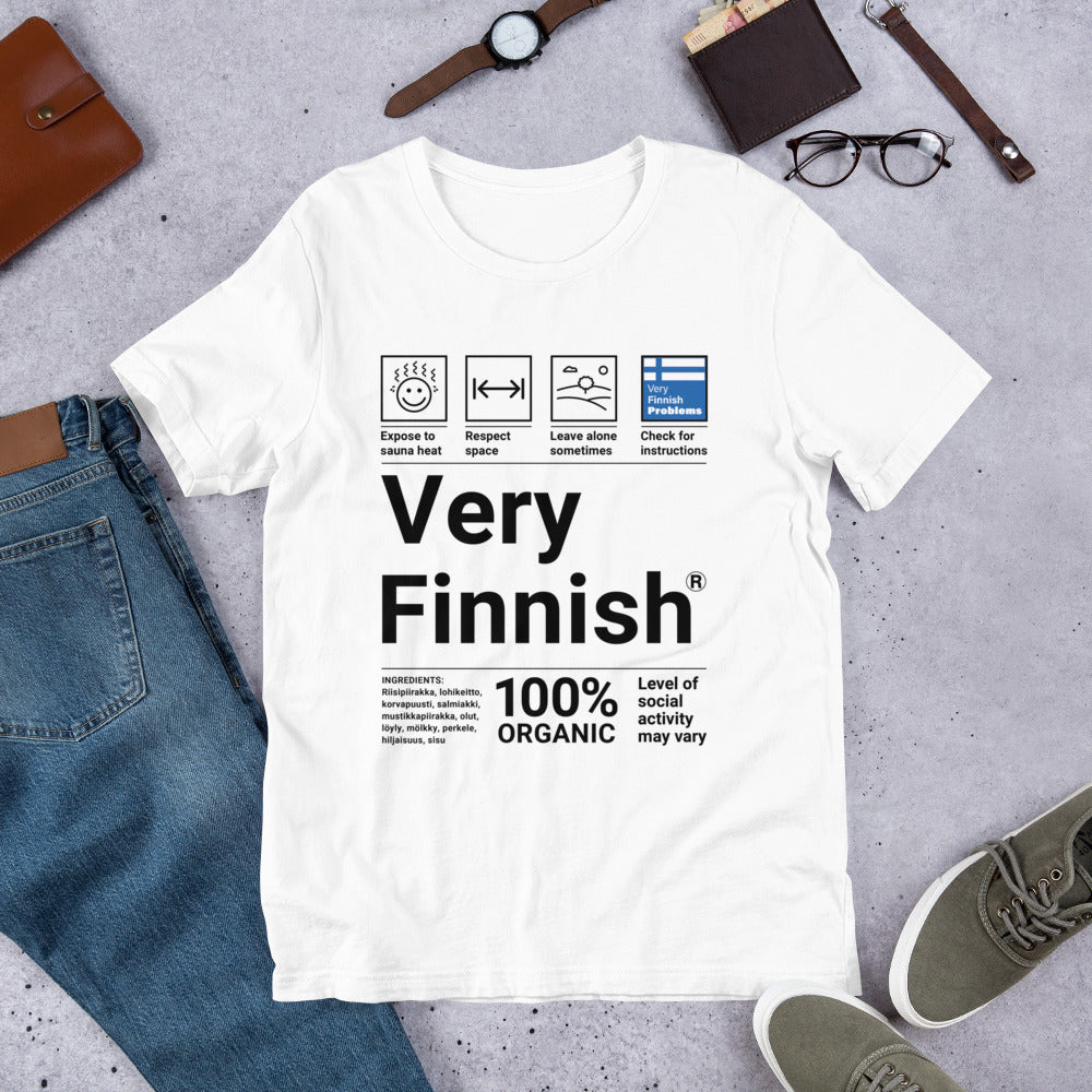 Very Finnish Service Manual Winter T-Shirt - Finnish t-shirt from Very Finnish Problems