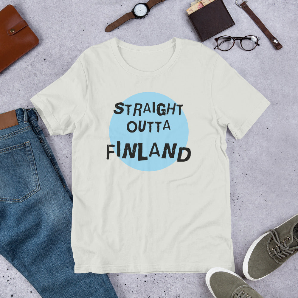 Straight Outta Finland Finnish Culture T-Shirt - Finnish t-shirt from Very Finnish Problems