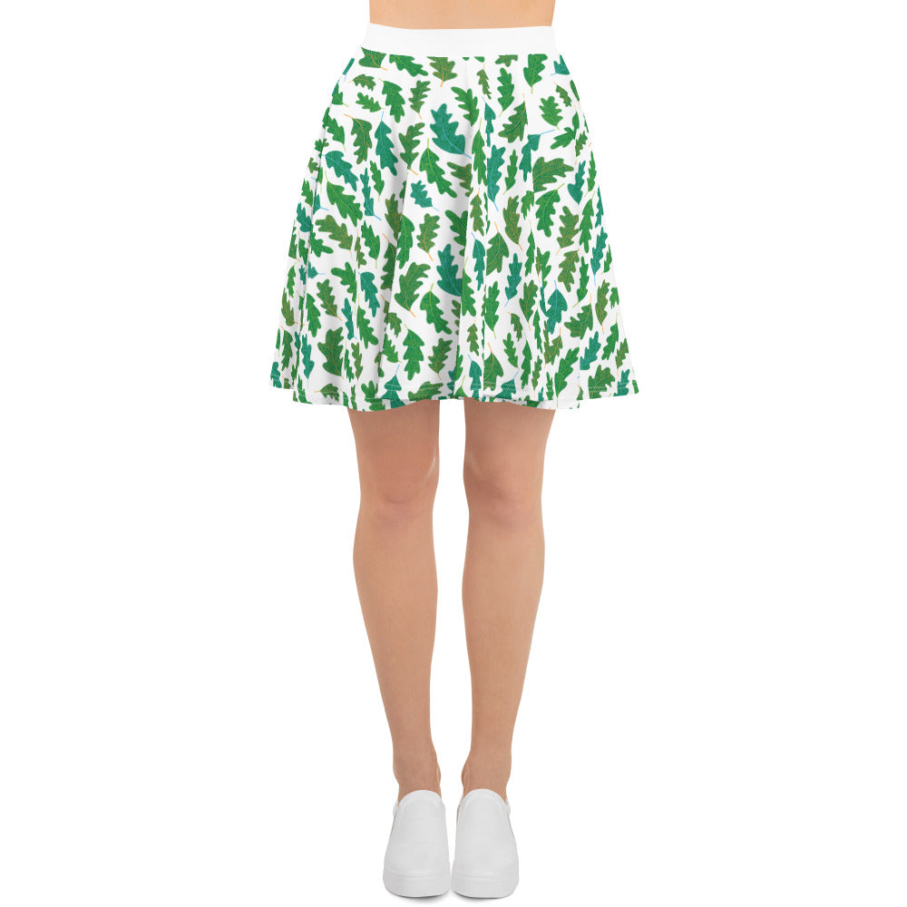 Forest Leaves Skater Finnish Nature Skirt - Very Finnish Problems official skirt