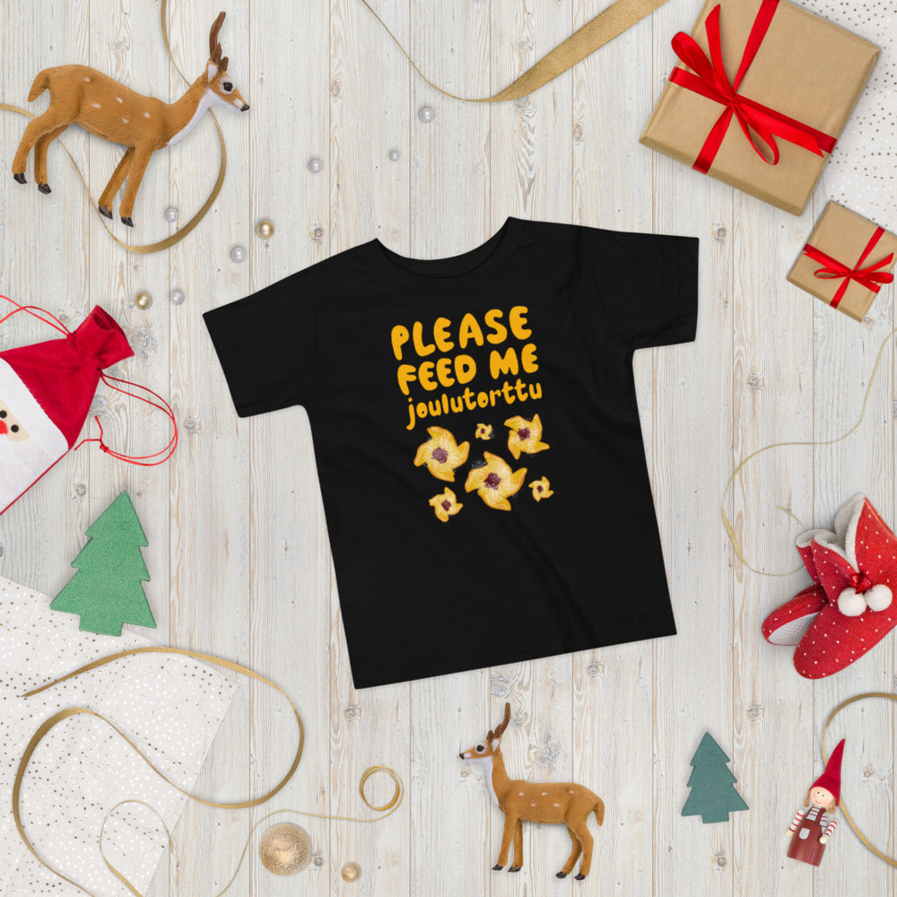 Feed me Joulutorttu Finnish Toddler Tee - Very Finnish Problems official toddler tee