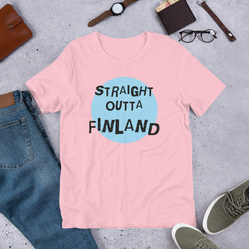 Straight Outta Finland Finnish Culture T-Shirt - Finnish t-shirt from Very Finnish Problems