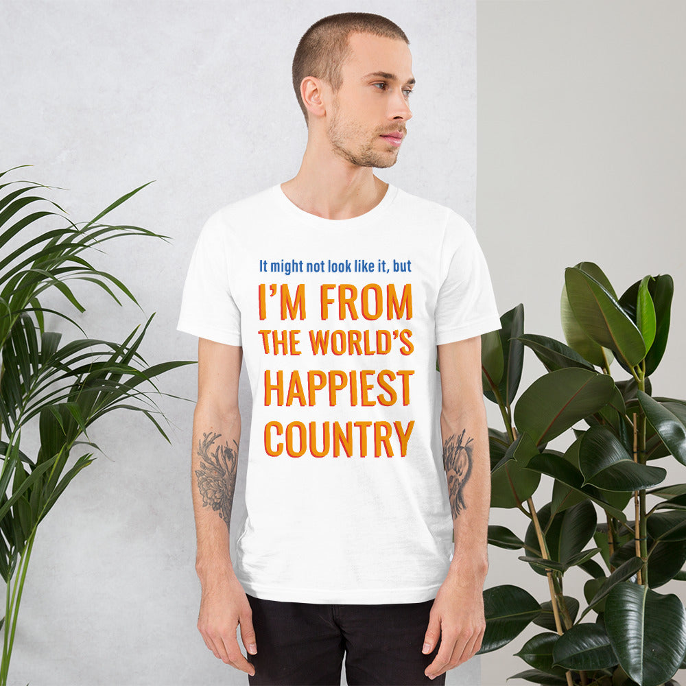 Happiest Country Finnish Humour T-Shirt - Finnish t-shirt from Very Finnish Problems