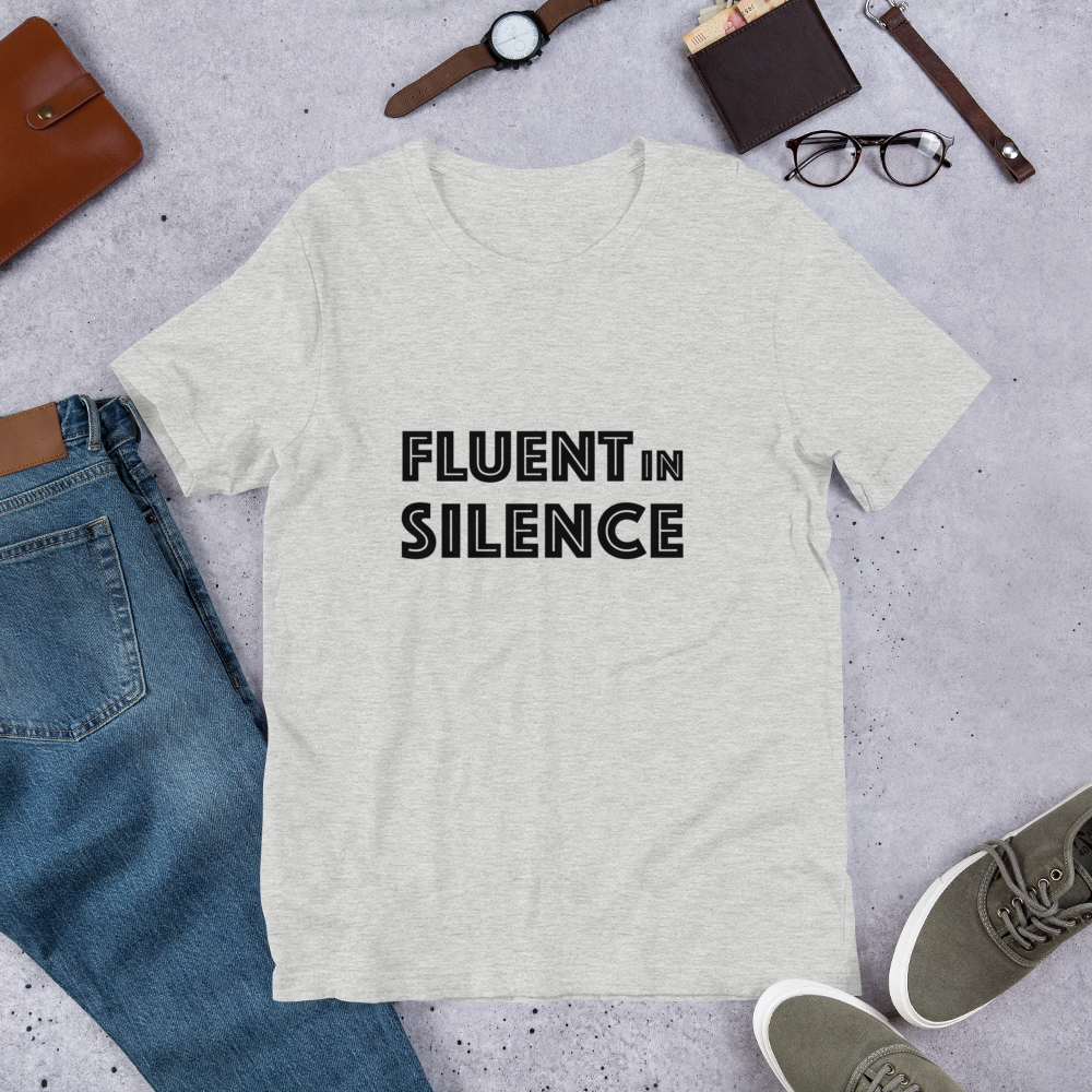 Fluent in Silence Finnish Introvert T-Shirt - Finnish t-shirt from Very Finnish Problems