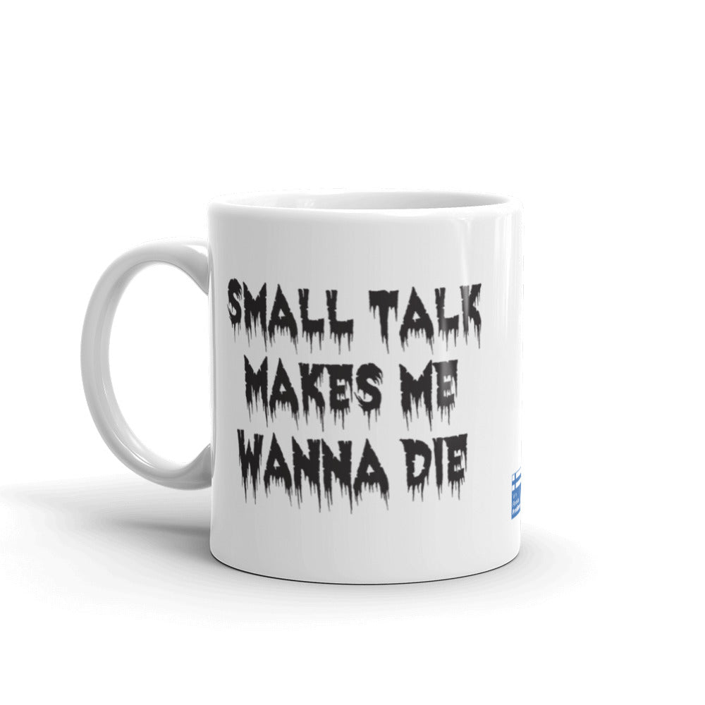 Small Talk Finnish Introvert Mug - Very Finnish Problems official mug