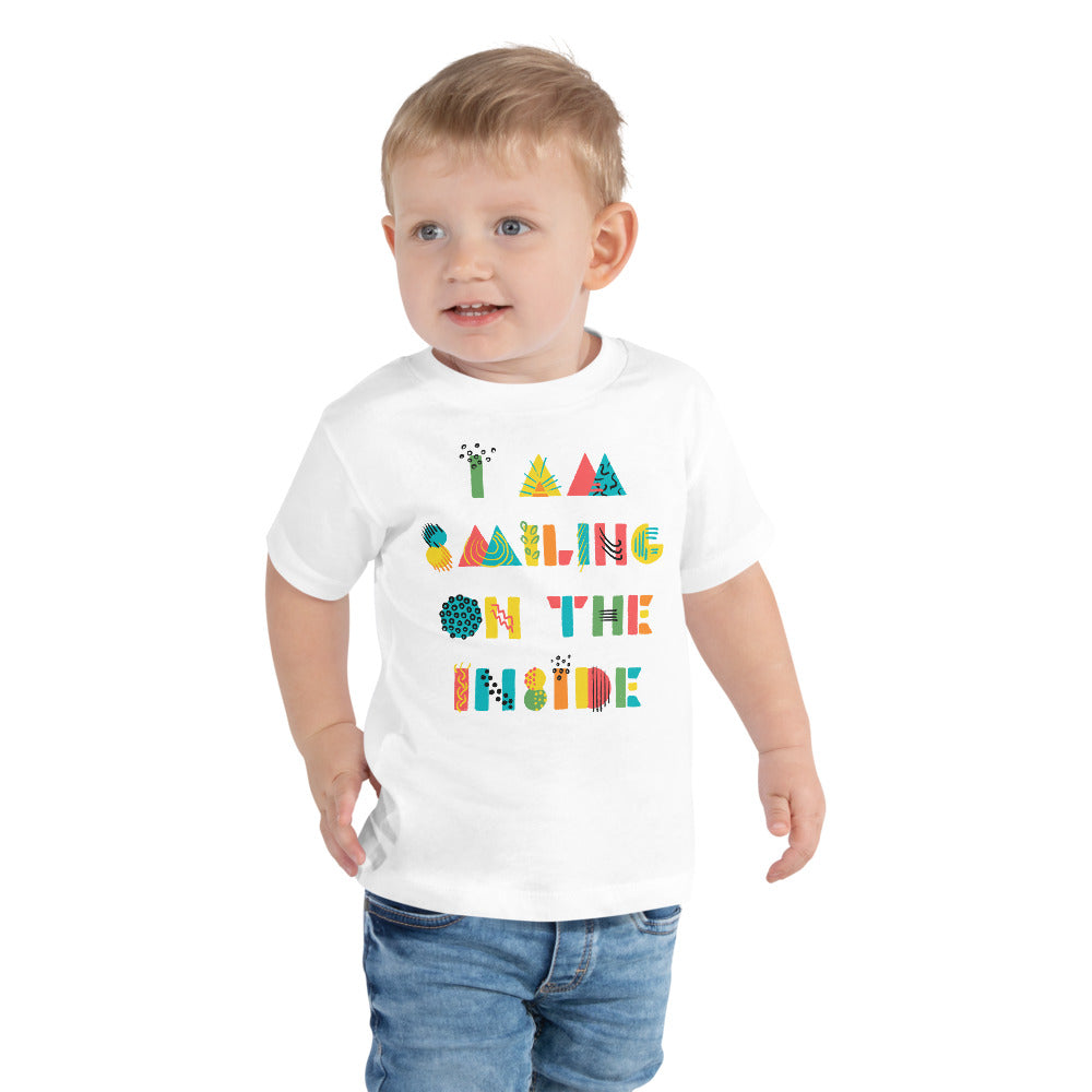 I'm Smiling On The Inside Finnish Toddler Tee - Very Finnish Problems official toddler tee