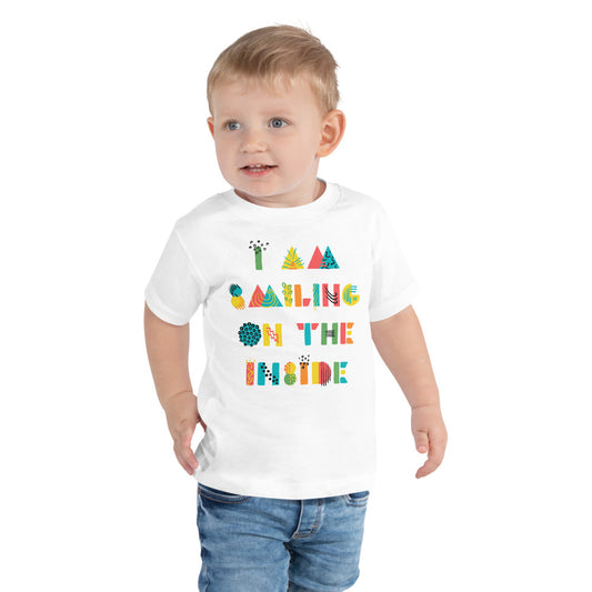 I'm Smiling On The Inside Finnish Toddler Tee - Very Finnish Problems official toddler tee