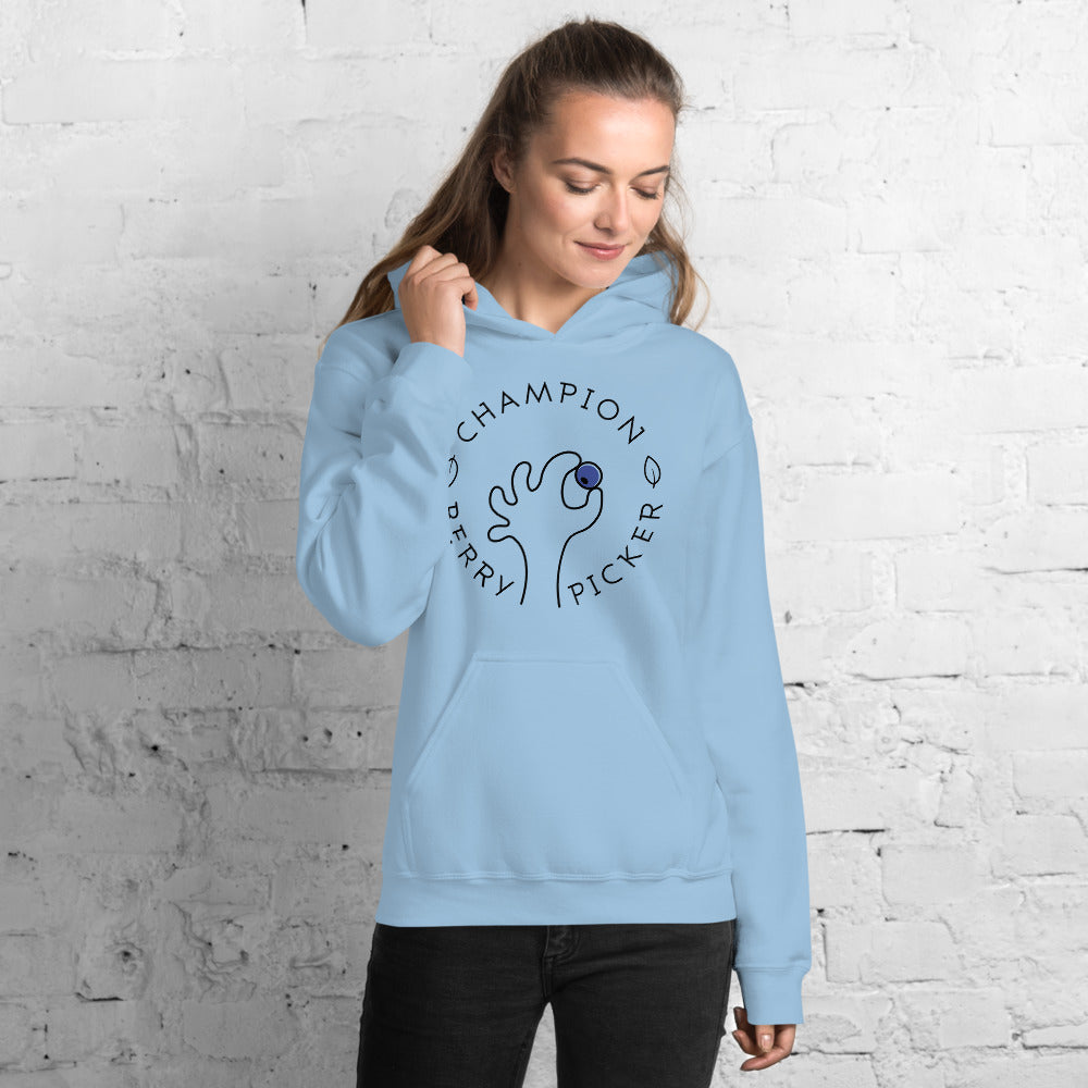 Champion Blueberry Picker Finnish Nature Hoodie - Finnish hoodie from Very Finnish Problems