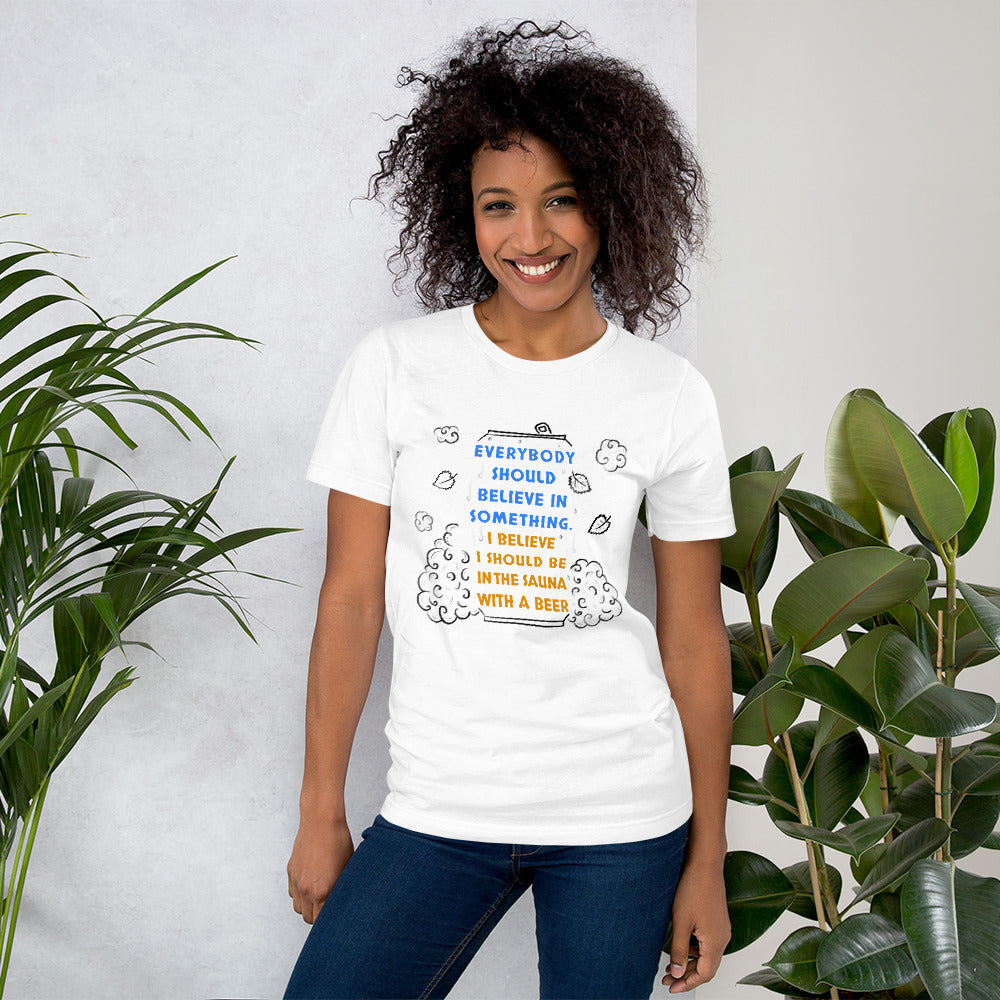 Everyone Should Believe Unisex T-Shirt - Finnish t-shirt from Very Finnish Problems