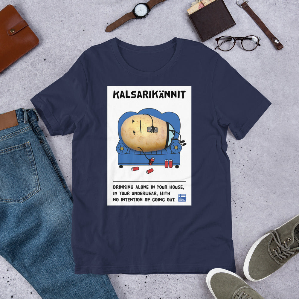 Kalsarikännit Finnish Introvert T-Shirt - Finnish t-shirt from Very Finnish Problems