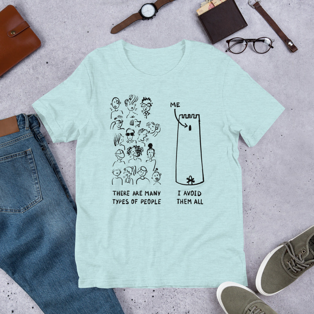 Many Types of People in the World Finnish T-Shirt - Finnish t-shirt from Very Finnish Problems