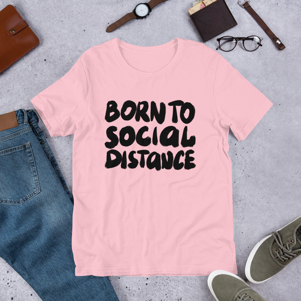 Born to Social Distance Finnish Introvert T-Shirt - Finnish t-shirt from Very Finnish Problems