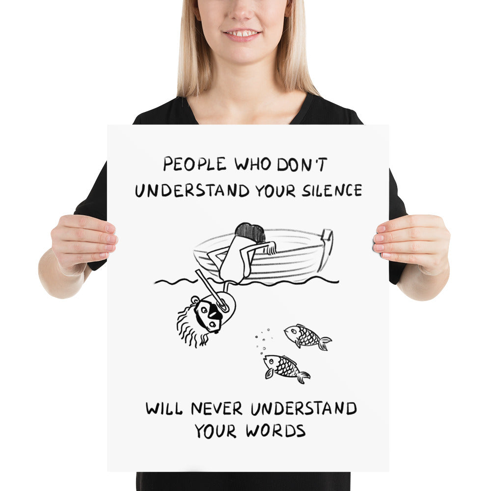 Understand Your Silence Finnish Introvert Poster - Very Finnish Problems official poster