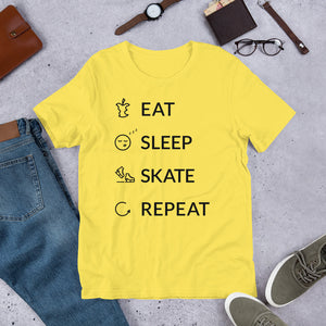 Eat Sleep Skate Repeat Unisex T-Shirt