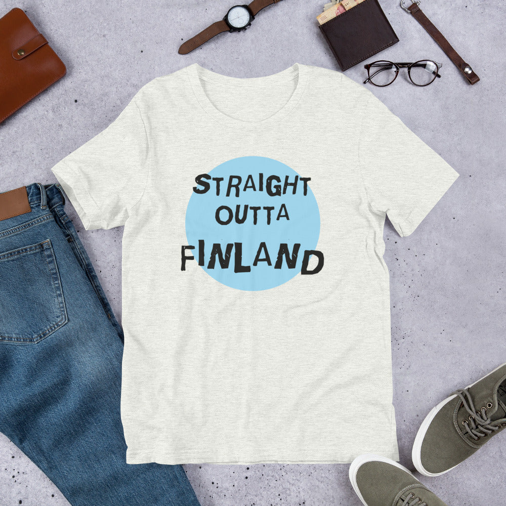 Straight Outta Finland Finnish Culture T-Shirt - Finnish t-shirt from Very Finnish Problems