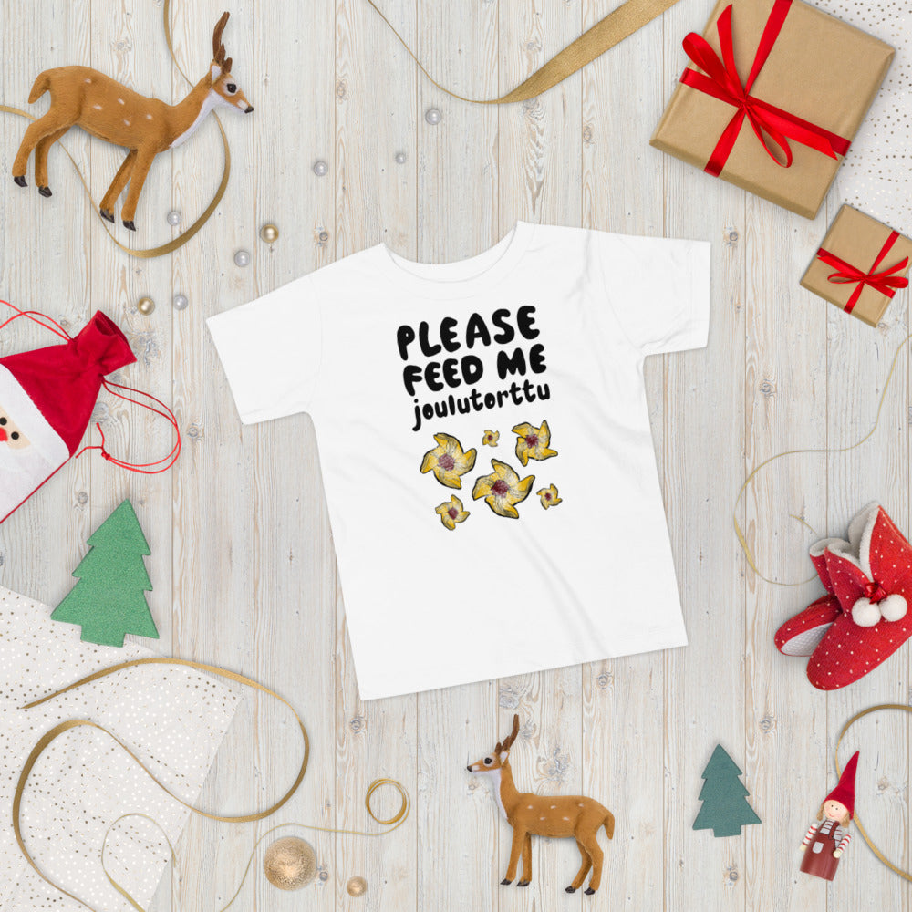 Feed me Joulutorttu Finnish Toddler Tee - Finnish toddler tee from Very Finnish Problems