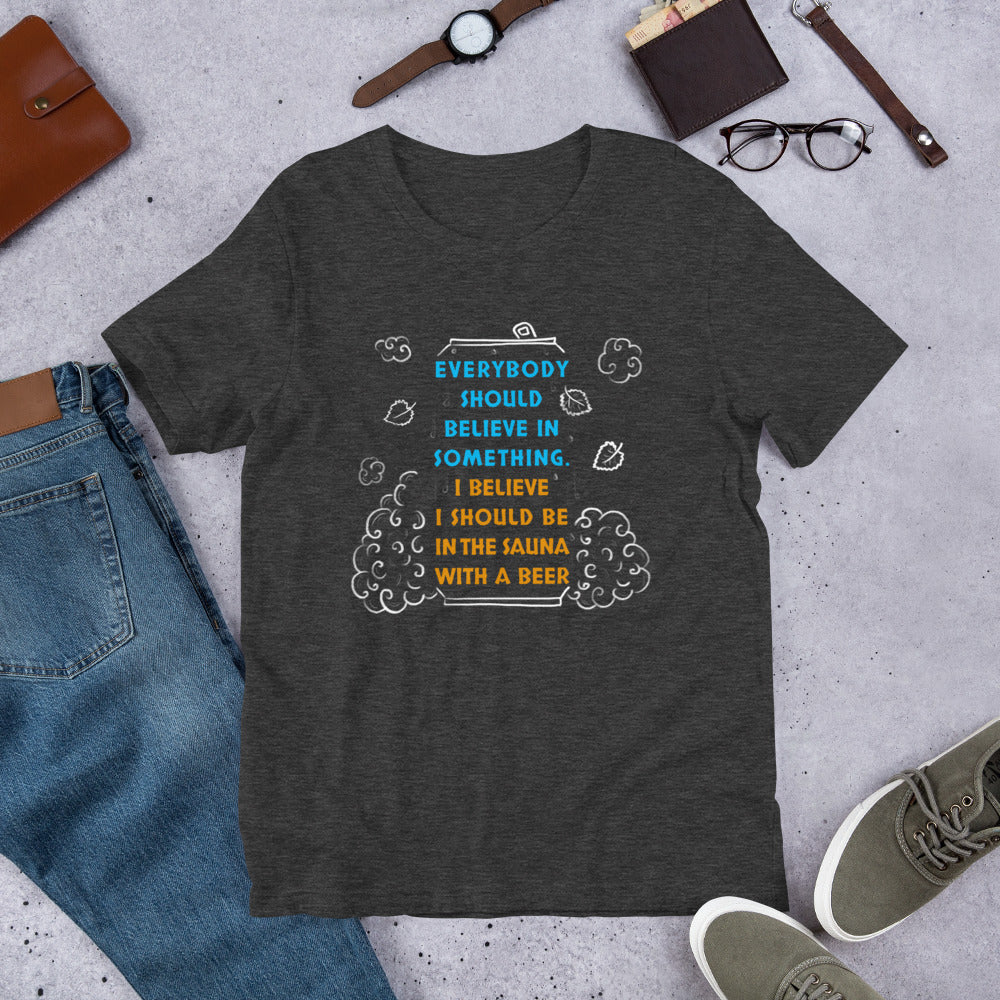 Everyone Should Believe Unisex T-Shirt - Finnish t-shirt from Very Finnish Problems