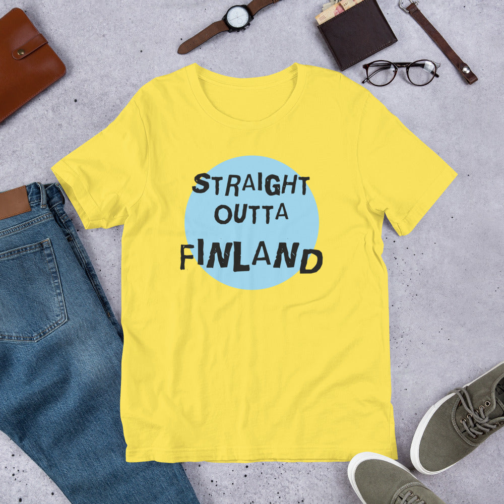 Straight Outta Finland Finnish Culture T-Shirt - Finnish t-shirt from Very Finnish Problems