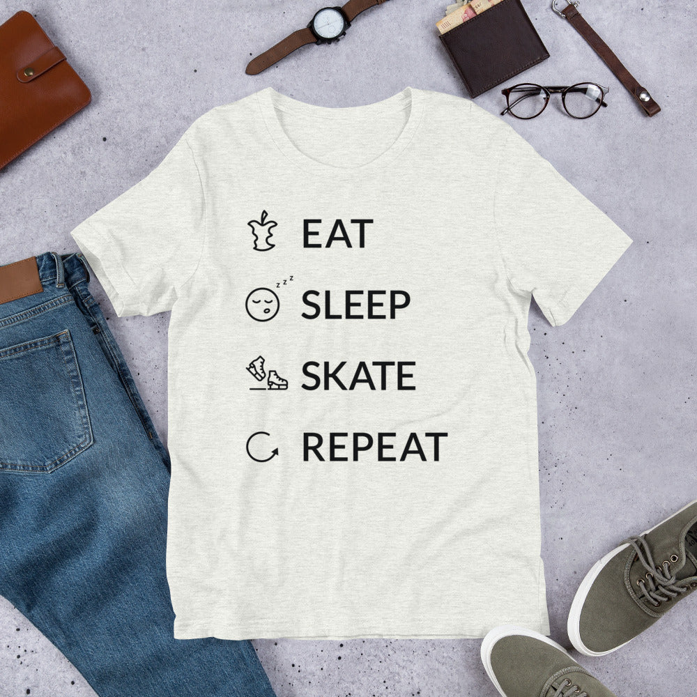 Eat Sleep Skate Repeat Finnish Food T-Shirt - alternate view - Very Finnish Problems
