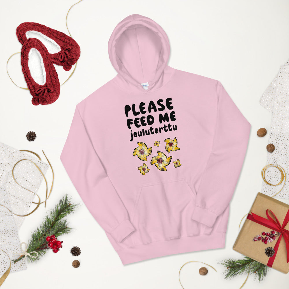 Feed me Joulutorttu Unisex Hoodie - Finnish hoodie from Very Finnish Problems
