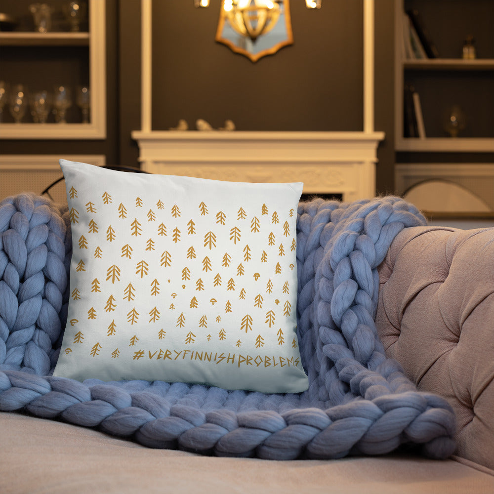 Forest is my 2nd Home Basic Pillow - Finnish home furnishing from Very Finnish Problems