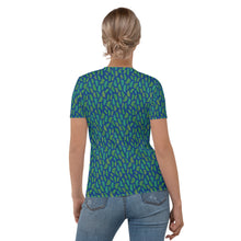 Load image into Gallery viewer, Forest Leaves (Blue) Women&#39;s T-shirt
