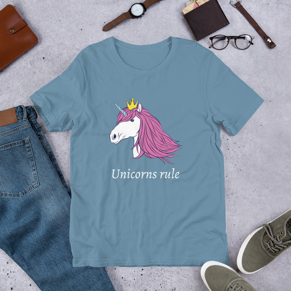 Unicorns Rule Finnish Humour T-Shirt - Finnish t-shirt from Very Finnish Problems