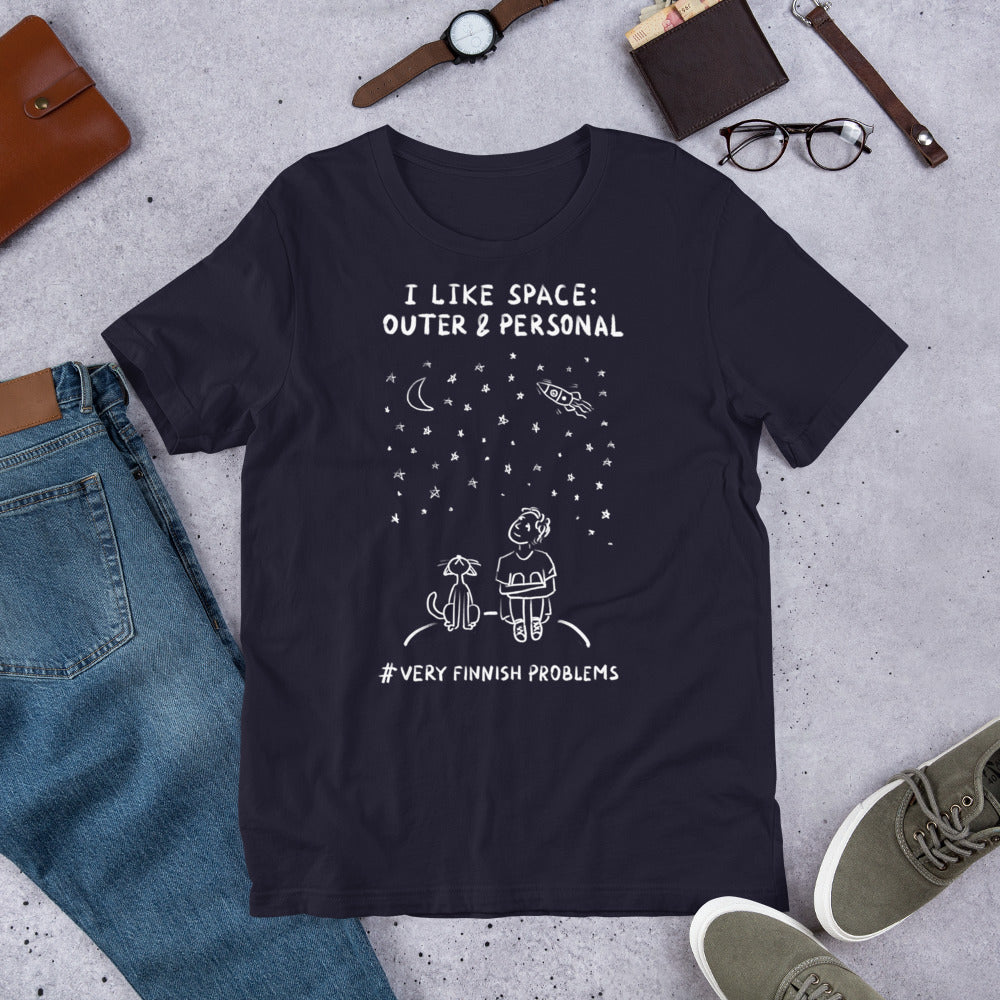 Outer & Personal Space Finnish Introvert T-Shirt - Very Finnish Problems official t-shirt