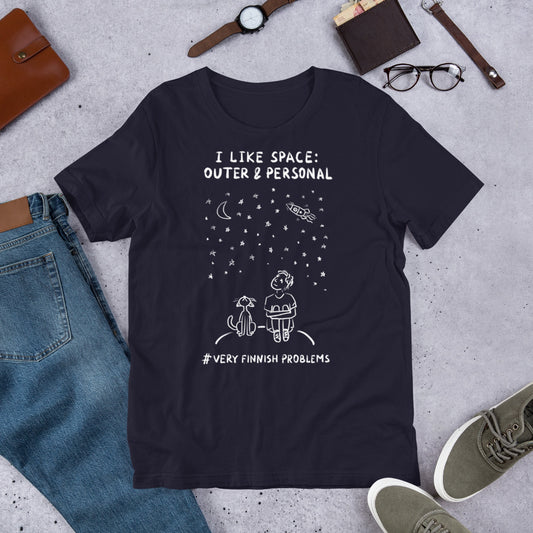 Outer & Personal Space Finnish Introvert T-Shirt - Very Finnish Problems official t-shirt
