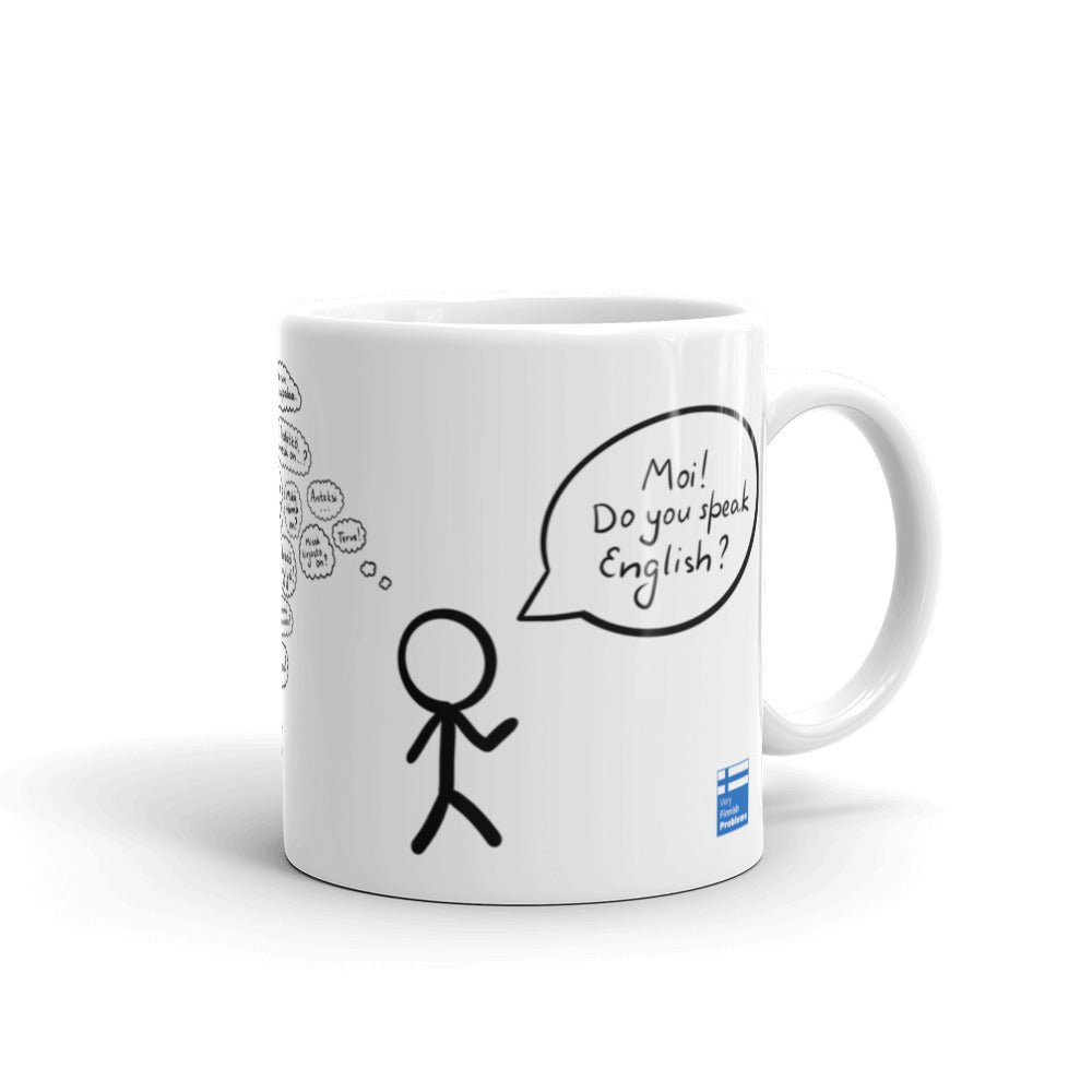 What I Think vs. What I Say Finnish Introvert Mug - Very Finnish Problems official mug