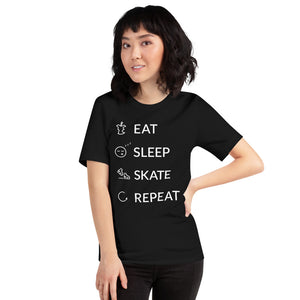 Eat Sleep Skate Repeat Unisex T-Shirt
