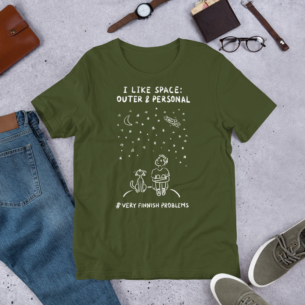 Outer & Personal Space Finnish Introvert T-Shirt - Finnish t-shirt from Very Finnish Problems