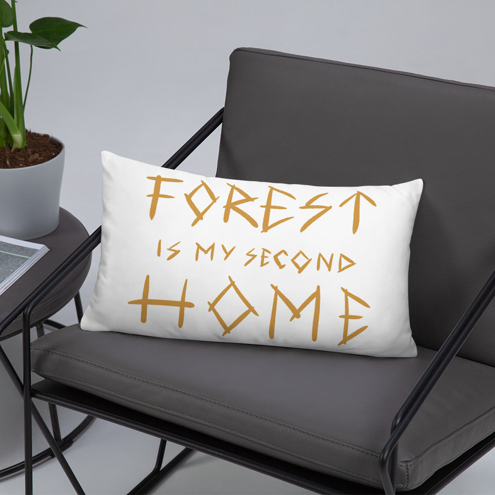 Forest is my 2nd Home Basic Pillow - Finnish home furnishing from Very Finnish Problems