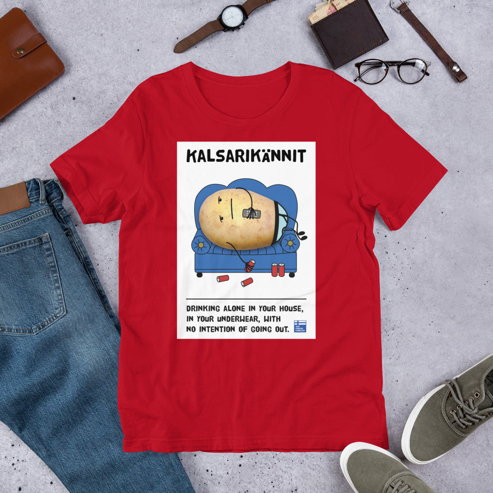 Kalsarikännit Finnish Introvert T-Shirt - Finnish t-shirt from Very Finnish Problems