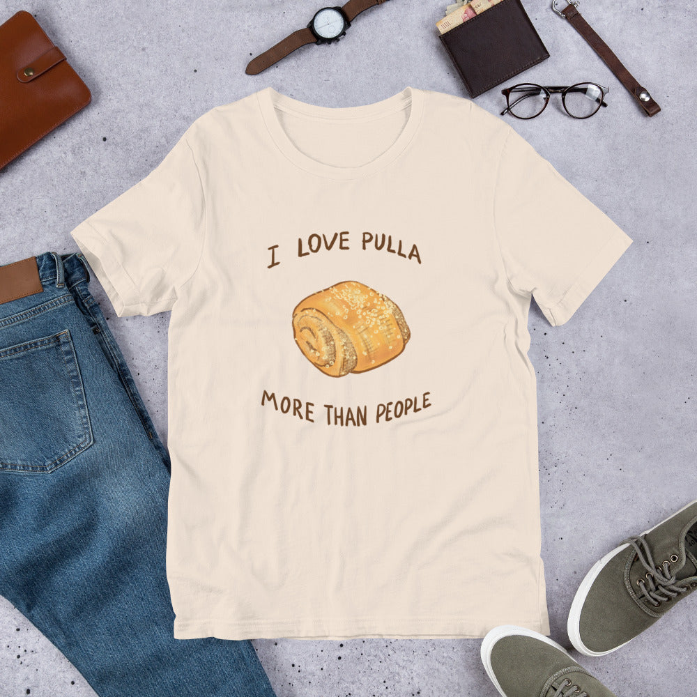 I Love Pulla Finnish Food T-Shirt - Finnish t-shirt from Very Finnish Problems