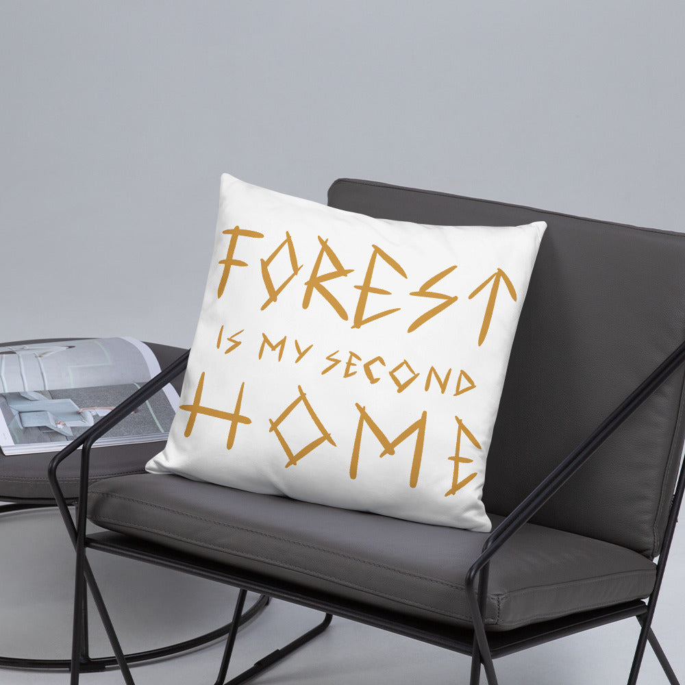 Forest is my 2nd Home Basic Pillow - Finnish home furnishing from Very Finnish Problems