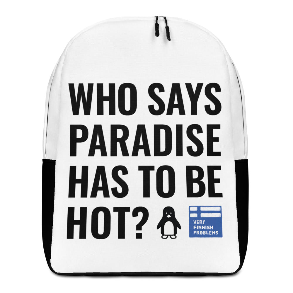 Cold paradise Minimalist Backpack