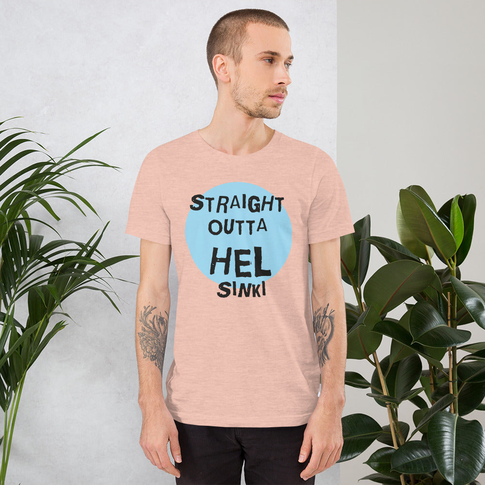 Straight Outta Hel II Finnish Helsinki T-Shirt - Finnish t-shirt from Very Finnish Problems
