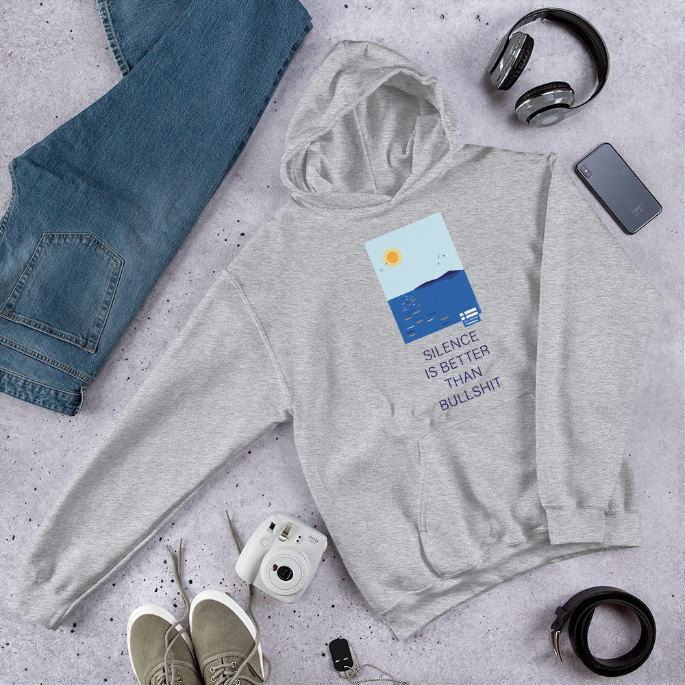 Silence Beats Bullshit Finnish Introvert Hoodie - Finnish hoodie from Very Finnish Problems