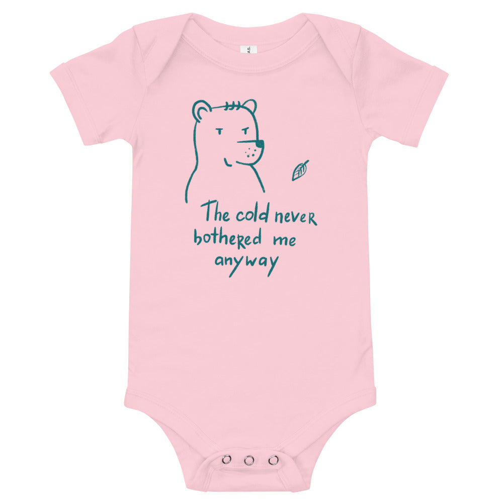 The cold never bothered me Finnish Baby Bodysuit - alternate view - Very Finnish Problems
