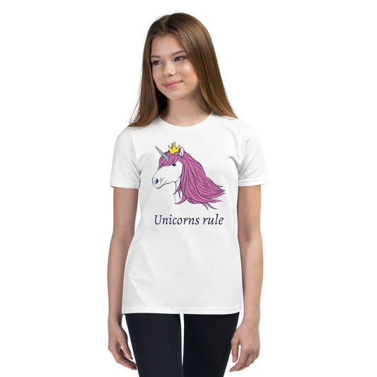 Unicorns Rule Finnish Nature Youth T-Shirt - Very Finnish Problems official youth t-shirt