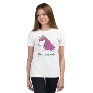 Unicorns Rule Youth T-Shirt