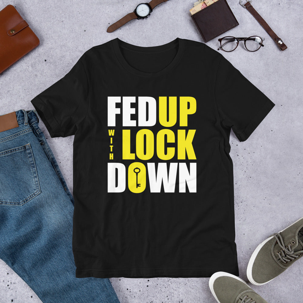 Fed Up with Lockdown Finnish Introvert T-Shirt - Finnish t-shirt from Very Finnish Problems