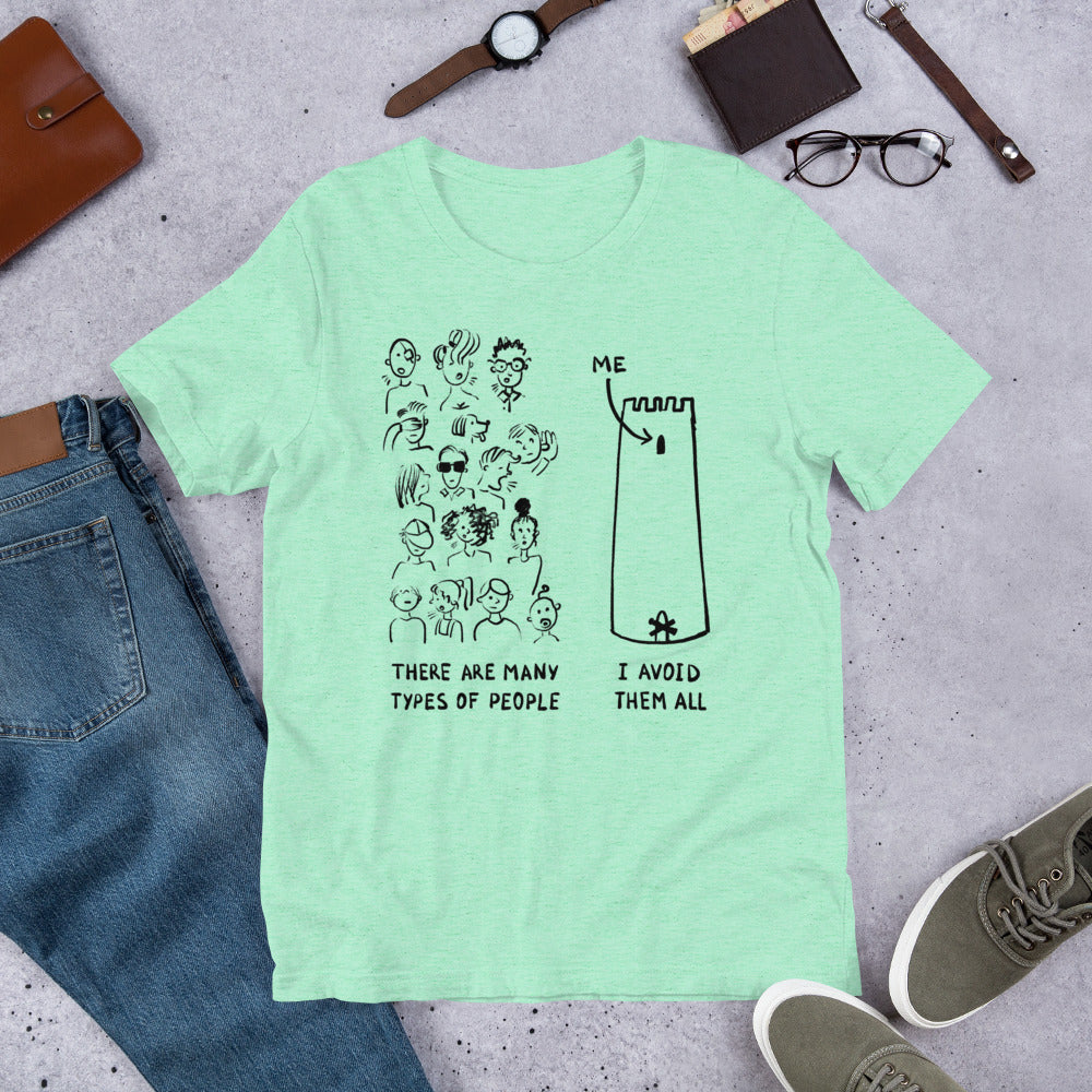 Many Types of People in the World Finnish T-Shirt - Finnish t-shirt from Very Finnish Problems
