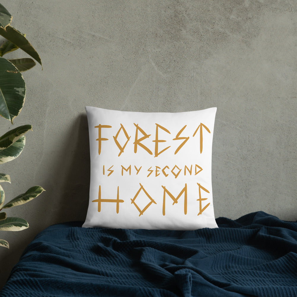 Forest is my 2nd Home Basic Pillow - Finnish home furnishing from Very Finnish Problems