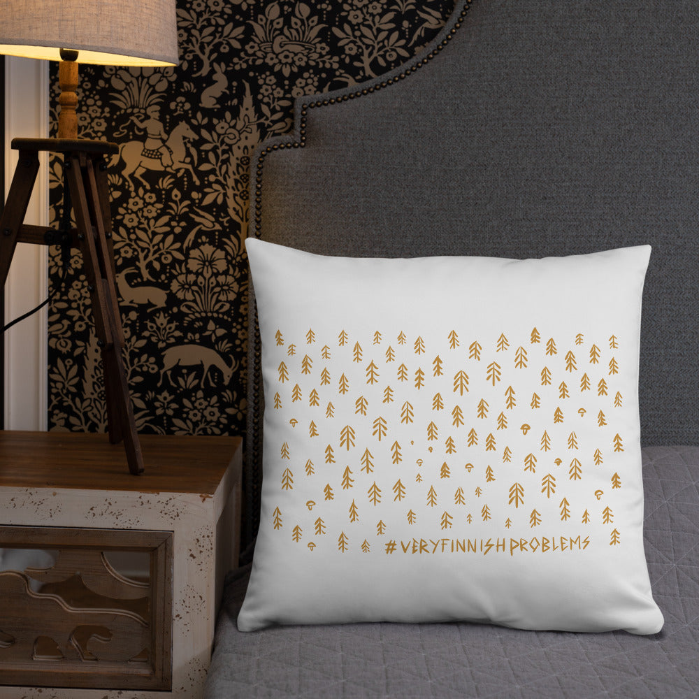 Forest is my 2nd Home Basic Pillow - Finnish home furnishing from Very Finnish Problems