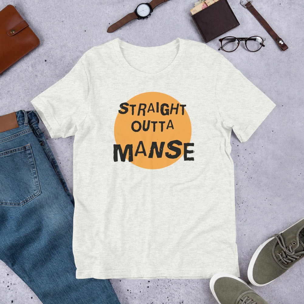 Straight Outta Manse Finnish Culture T-Shirt - Finnish t-shirt from Very Finnish Problems
